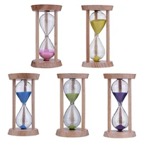 Wooden Sand Clock 3 Minutes Hourglass Sandglass Toothbrush Timer Children Gift Portable Time Counter Household Table Decor