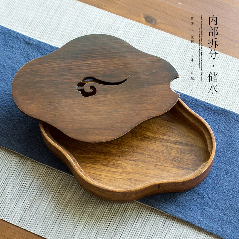 Подставка для кастрюль из бамбукового материала маленький поднос чая в стиле