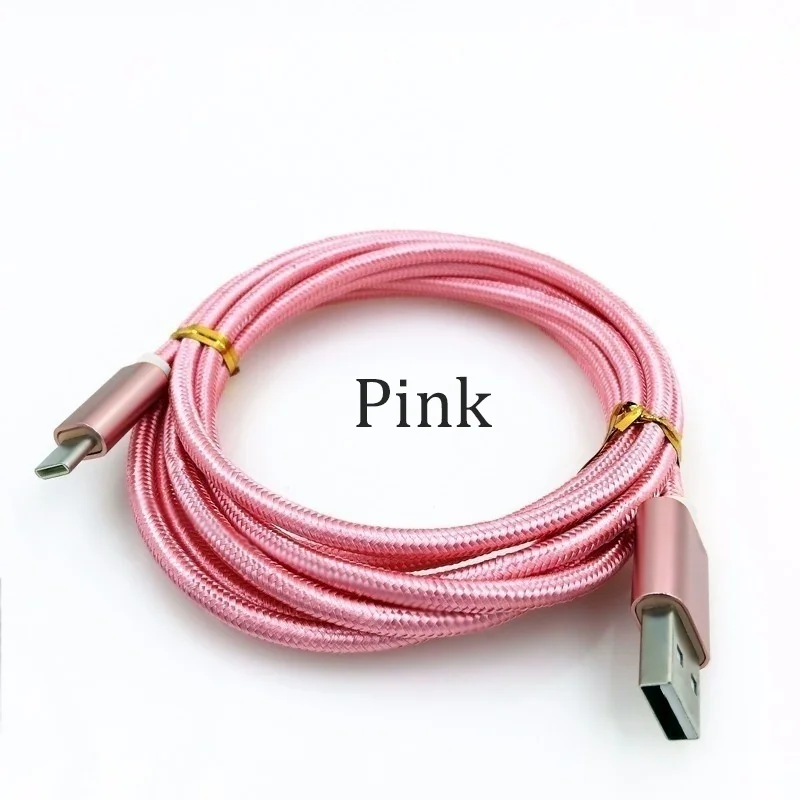 

Charger Nylon Cable For Samsung S20 S10 S9 S8 Huawei P40 P30 P20 Pro Note 8 8T 9 9S Cord 2.4A Type C USB Phone Battery