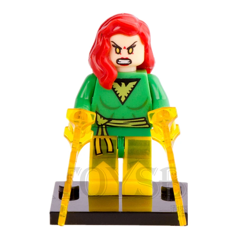 SingleSale Marvel Girl JEAN серый X-MEN Супергерои Мстители миньфиг фигурки сборные