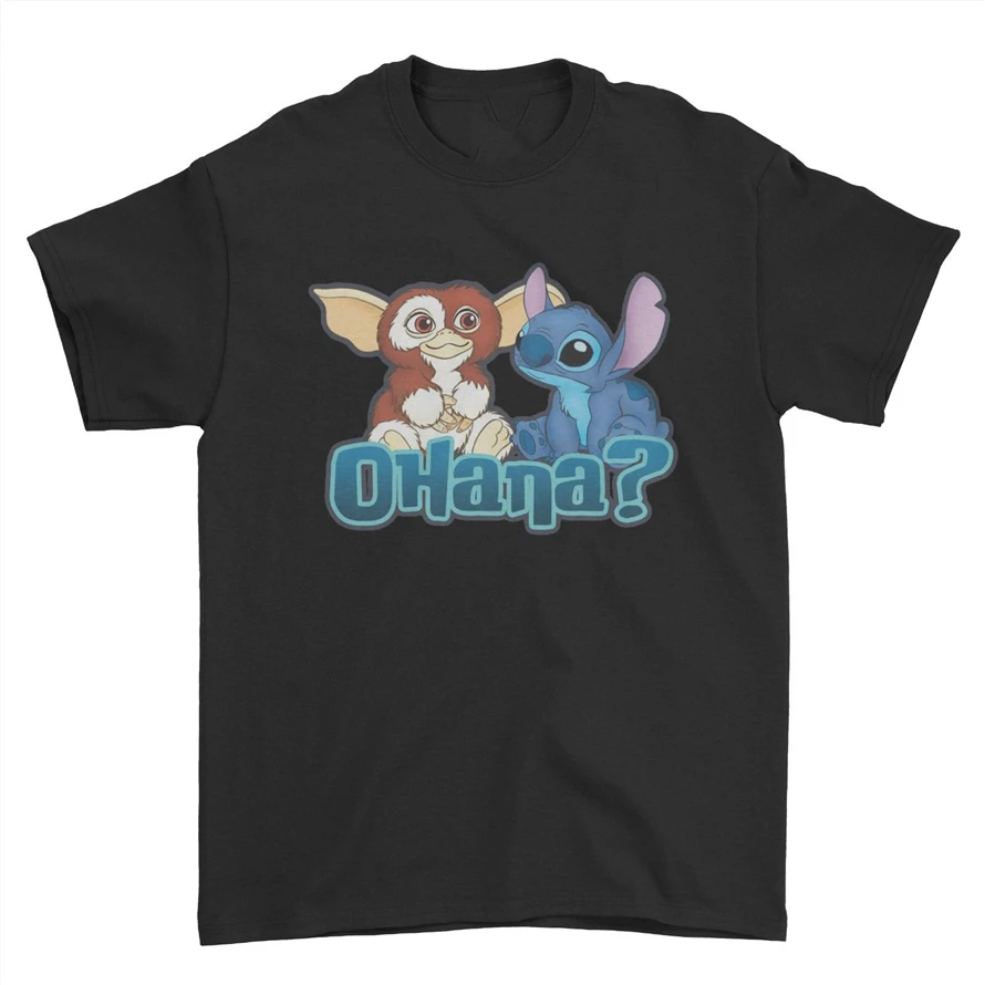 Lilo And Stitch семья Охана Gizmo крутая Милая футболка с рисунком для мужчин и женщин