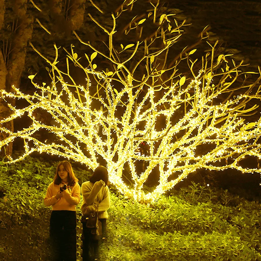 

10M 20M 30M 50M 100M DC24V Safe Voltage Christmas String Light 8 Modes Outdoor Garden Holiday Wedding Party Fairy Garland Light