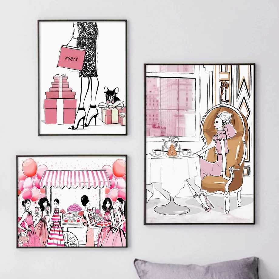 Модная сумочка для покупок вечевечерние девочки кофе домашнее искусство холст