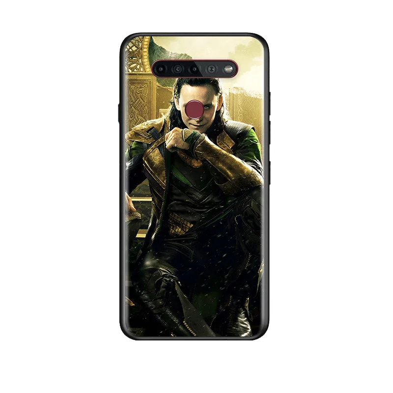 

Marvel Avengers Loki For LG G8 G8S G8X V30 V30S V40 V50 V50S V60 Q60 ThinQ 5G Soft Shell TPU Silicone Black Cover Phone Case