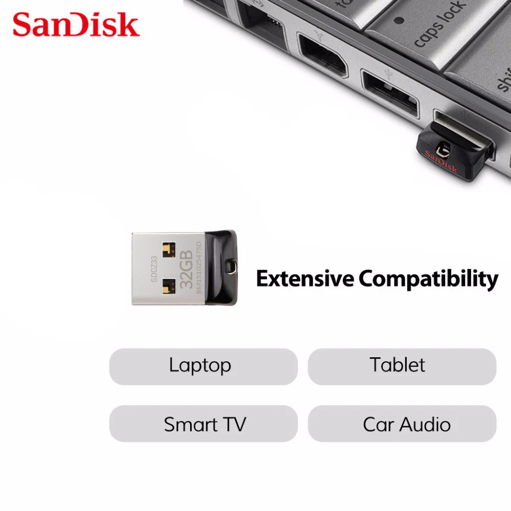 USB-флеш-накопитель SanDisk Cruzer Fit 16-8 ГБ USB 2 0 | Компьютеры и офис