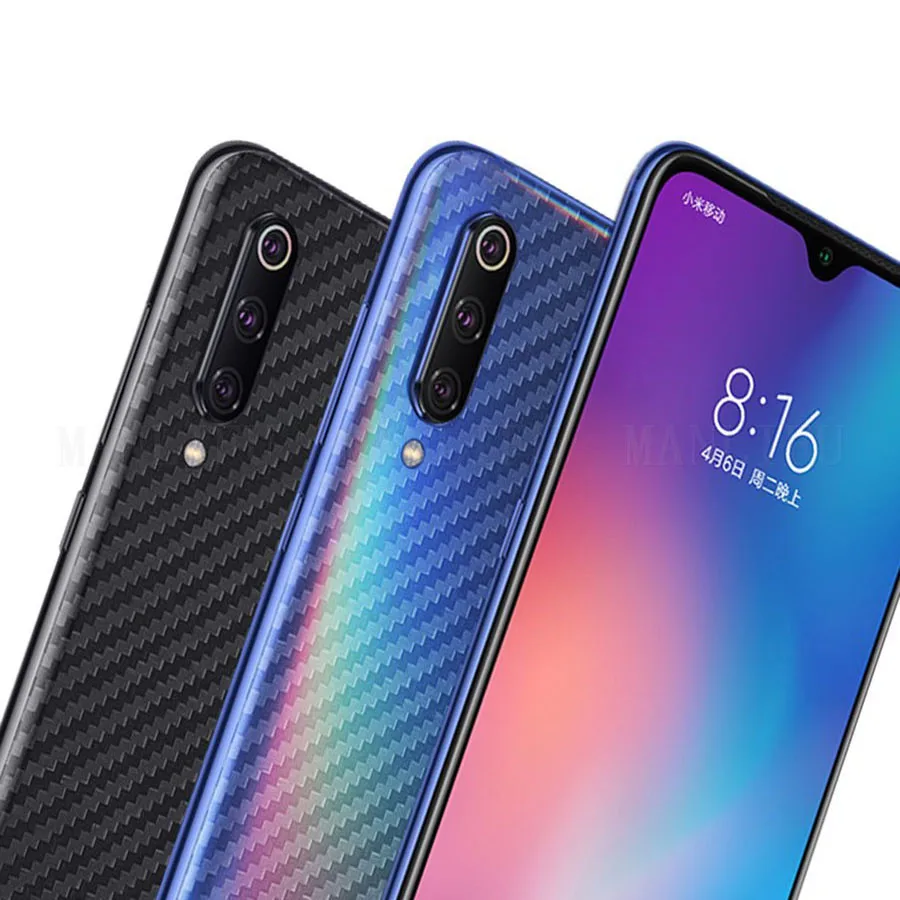 5 шт для Xiaomi Poco X3 M3 Примечание 10 Lite 3D углеродного волокна задняя защитная пленка