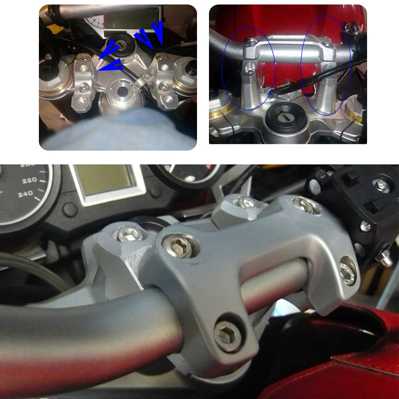 

For BMW S1000R S1000 R 2014 2015 2016 2017 2018 Motorcycle 28mm Black Handle Bar Clamp Raised Extend Handlebar Mount Riser