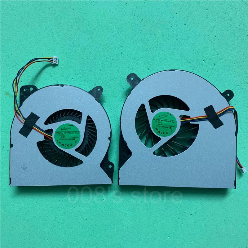 Процессор GPU кулер OEM вентилятор для Asus ROG G750 G750JH G750JM G750JZ G750V G750JS G750JW ноутбук радиатор толщина 14 мм-CL45-CL46 - Цвет: Fan For CPU and GPU