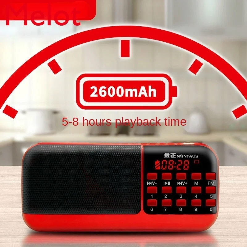 

Multi-Function Radio Mini Tape Recorder Player Card Music Player Large Volume Radio Rechargeable