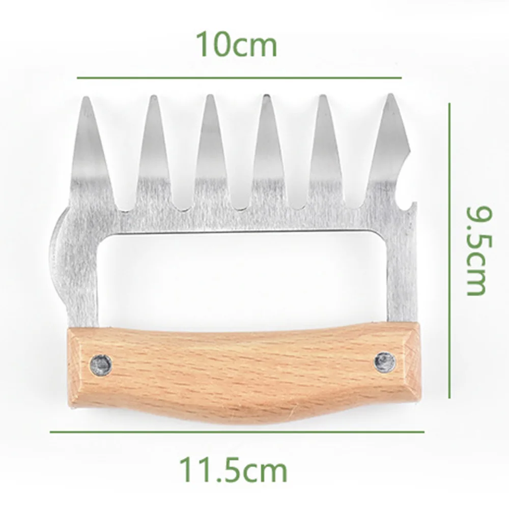 

Meat Shredder Barbecue Fork Bear Claw Meat Separator Vegetable Slicer Cutters Beer Opener Bbq Grill Meat Handler Grill Accessory