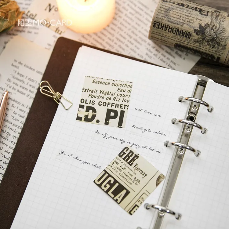 Декоративные наклейки в стиле ретро планировщик для скрапбукинга листов цвет