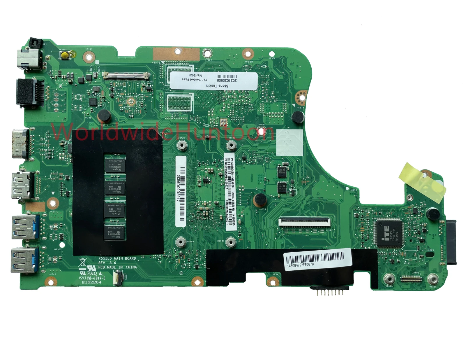 Высококачественная материнская плата для ноутбука ASUS X555LD X555LAB REV3.6 SR240 I3 5020U 100%