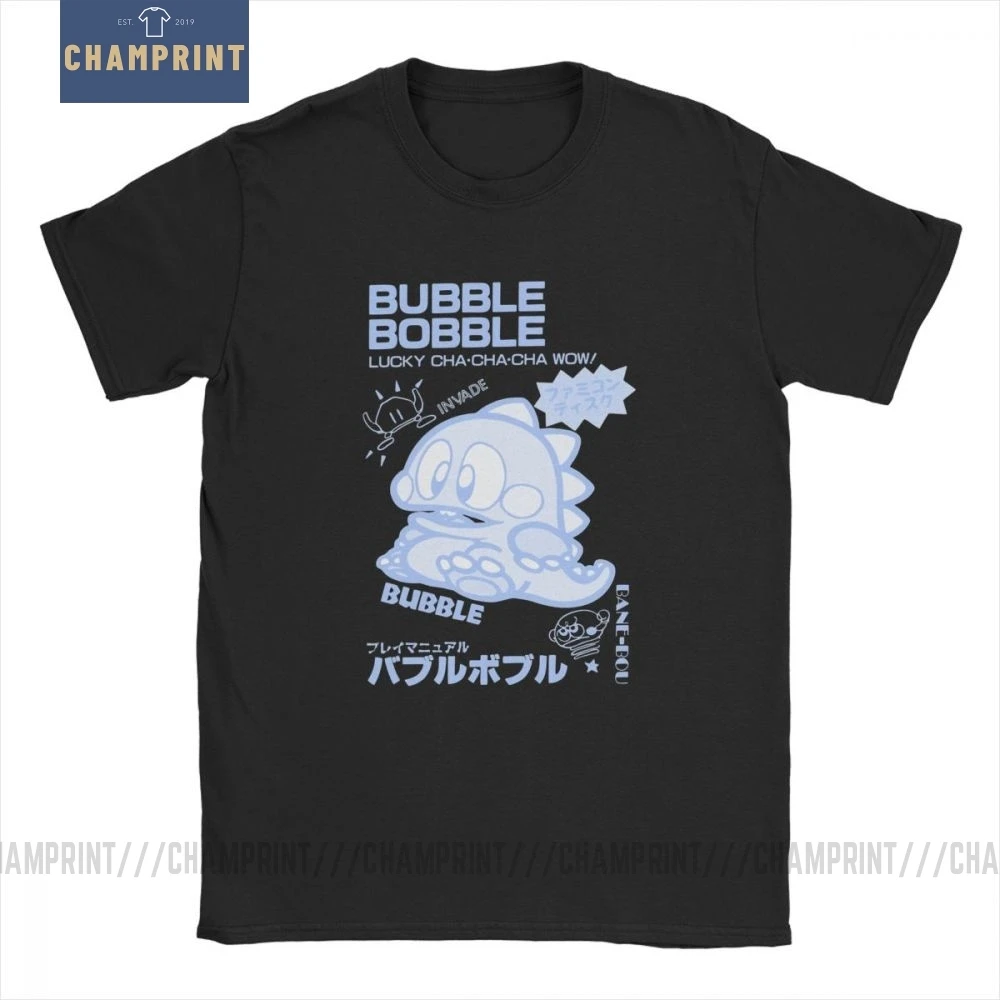 Винтажные Футболки с пузырьками мужские футболки из 100% хлопка японские видео