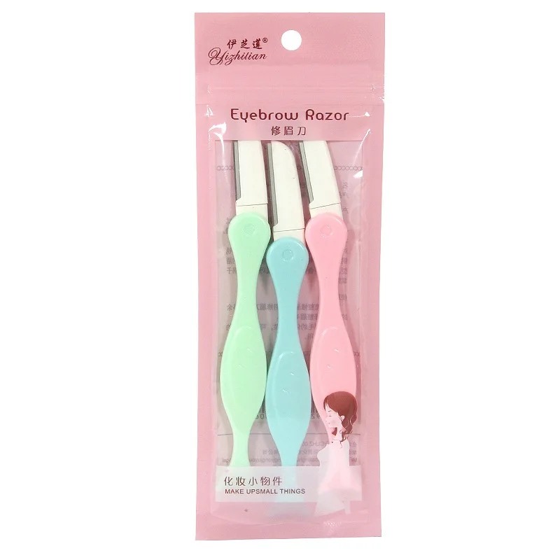 Триммер для бровей из нержавеющей стали бритва макияжа косметический набор