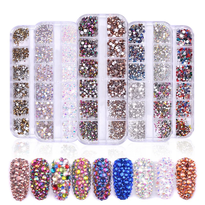 1/2/3/4pcs Multi-Style Nail Rhinestones Rhinestone Irregular Beads Mix Colors DIY Art Decorations Manicure Accessories | Красота и