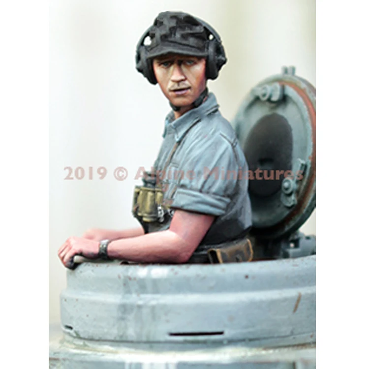 1/35 масштаб Неокрашенная смола фигура танк команда 2 фигурки GK фигура|Наборы для