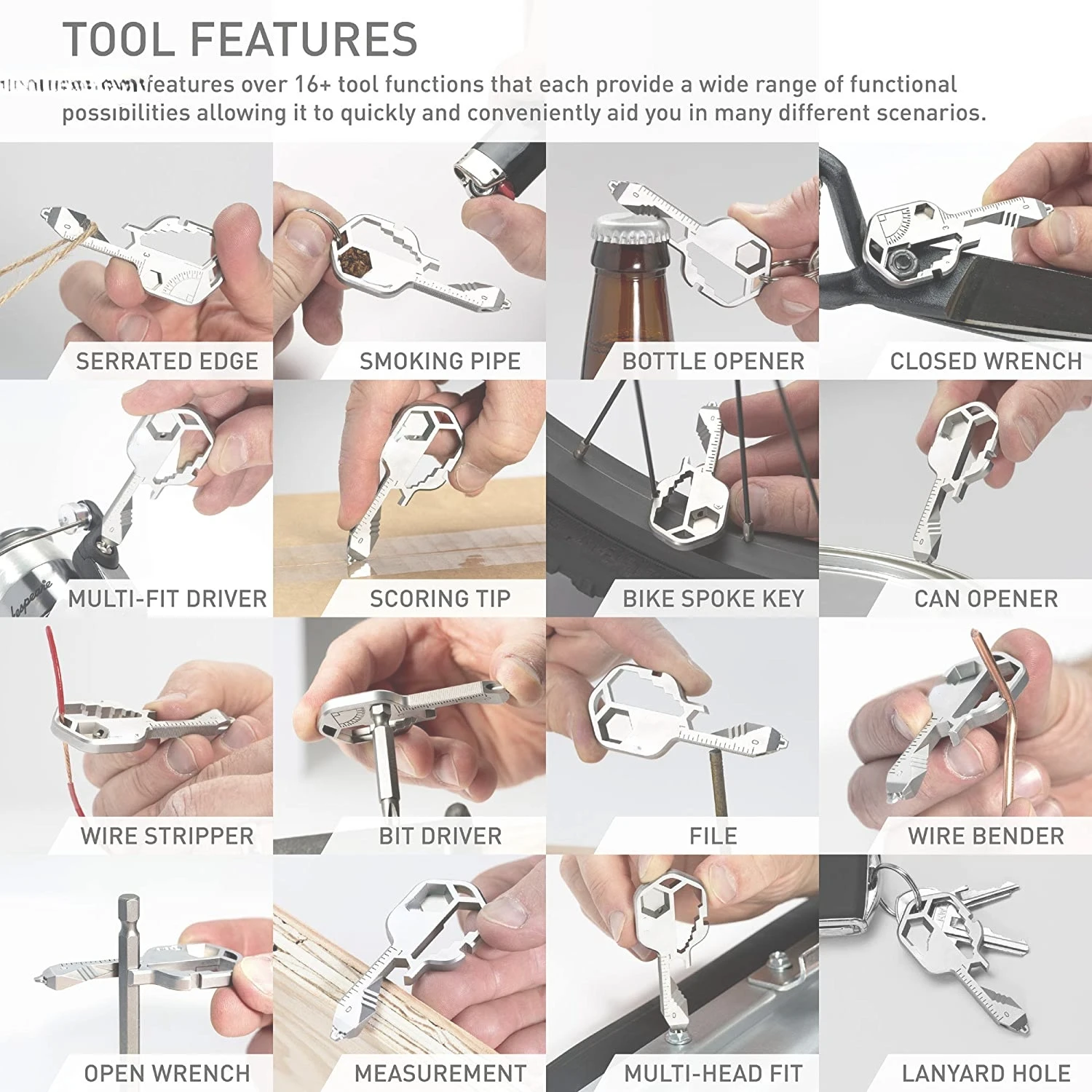 

24 In 1 EDC Set Mini Multifunctional Screwdriver Key Shape Slotted Screwdrivers Keychain Bottle Opener Pocket Repair Tackle Drop