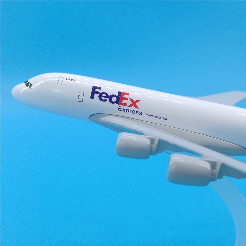 16 см A380 FedEx логистики модель самолета FedEx cargo-Express A380 модель самолета дыхательные пути Аэробус коллекции производителя "Gift Souvenir"