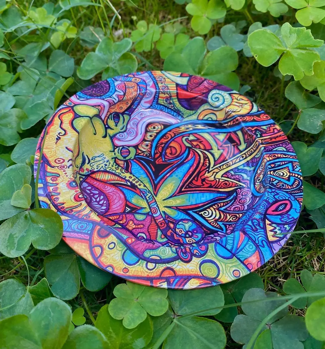 5 43 дюймовая круглая металлическая пепельница для курения сигарет-доступно