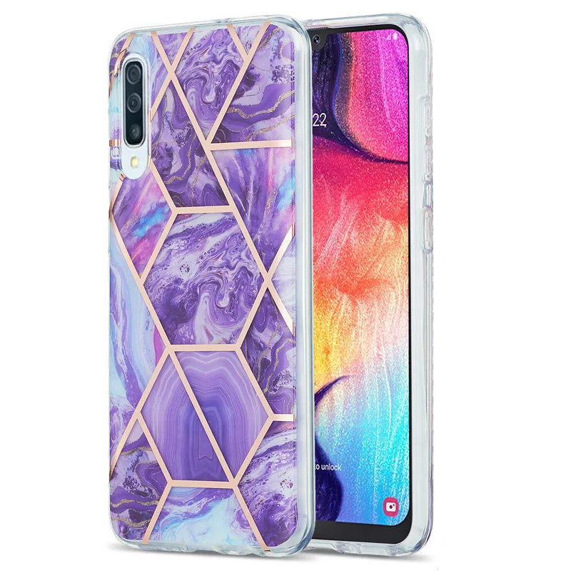 

Fashion Plating Geometric Phone Case For LG Velvet 4G 5G Soft IMD Marble Phone Back Cover For LG G9 Velvet Cases Fundas Coque