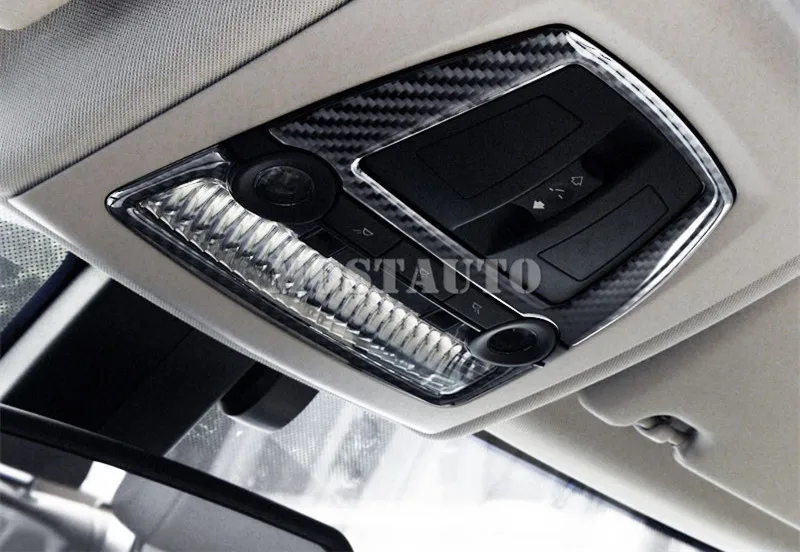 

For BMW 5 Series F10 F11 Carbon Fiber Roof Front Reading Light Cover 2011-2016 2pcs Car Accessories Interior Car Decor Car Trim