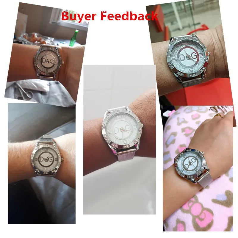 

luxury watches for Women brands DQG Women Crystal Silver stainless steel Quartz Watch Lady Outdoor Sport Watch