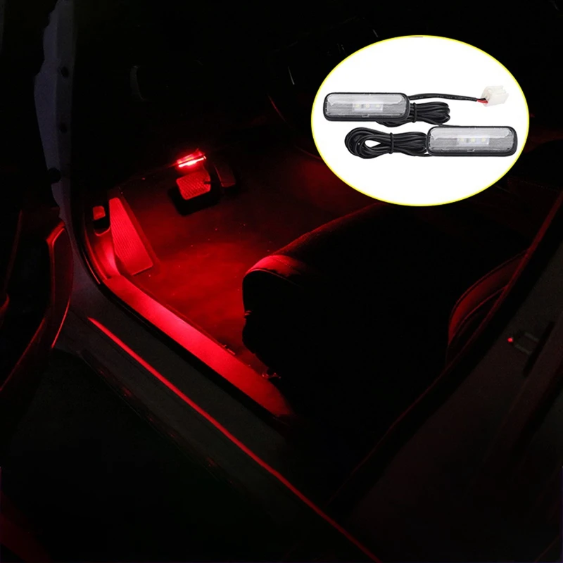 

2PCS Car Light LED Interior Atmosphere Light Decoration Lamp Ambient Foot Light for Honda Civic 10Th 2018-2020