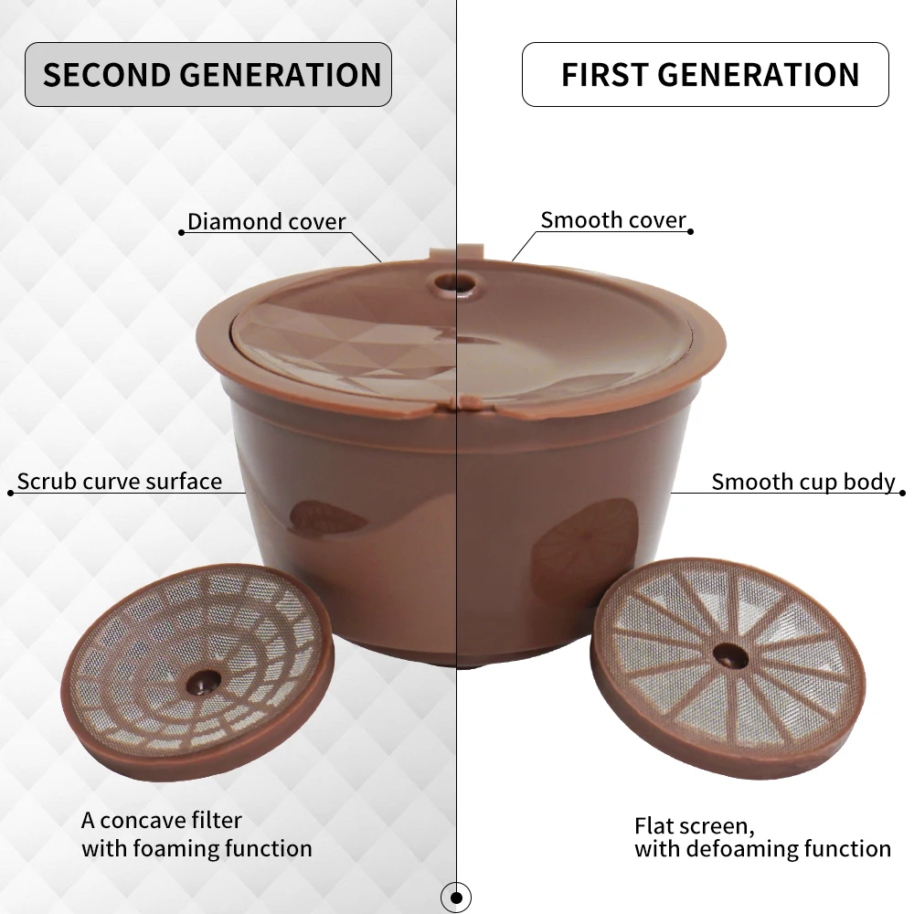 2017 новое использование 150 раз капсула для кофе Пластиковая многоразовая
