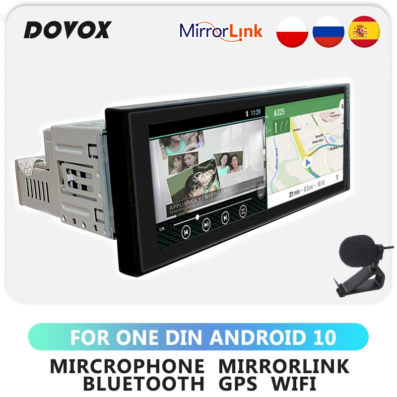 Автомагнитола DOVOX 1 Din Android GPS Wi-Fi экран 6 9 дюйма | Автомобили и мотоциклы