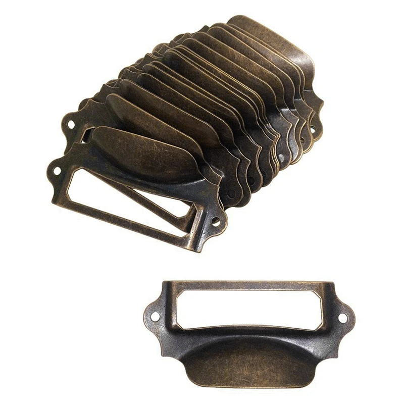 20 шт. антикварные ручки коробка этикетка ретро ручка держатель для карт ящика