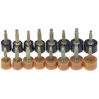 Стопперы для ремонта обуви, 10 шт. = 5 пар, наконечники для ремонта пятки, сменные штифты для обуви, 2 цвета