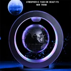 Круглый светодиодный карта мира плавучий глобус Магнитный левитирующий шар светильник антигравитационный волшебный