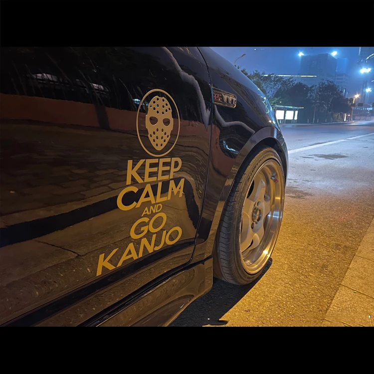 LuLuSticker #225 Япония JDM уличные гонки заднее ветровое стекло Keep Calm and Go Kanjo
