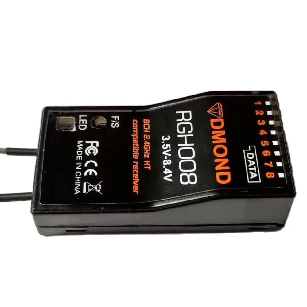 Graupner HoTT + SUMD-receptor compatible con DMOND RGH008, 8 canales, telemetr&iacute;a, GR-12L, GR-32L, MZ-32, MZ-12, MZ-10-2