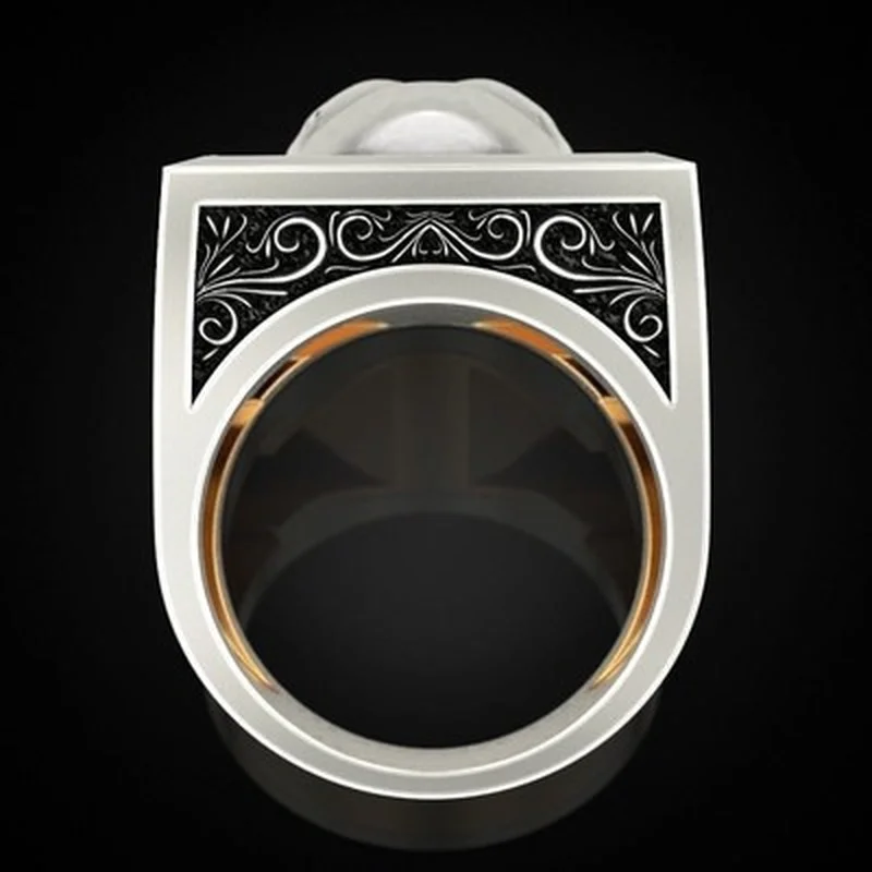 Мужские кольца из нержавеющей стали властительный Череп Дьявол панк готический