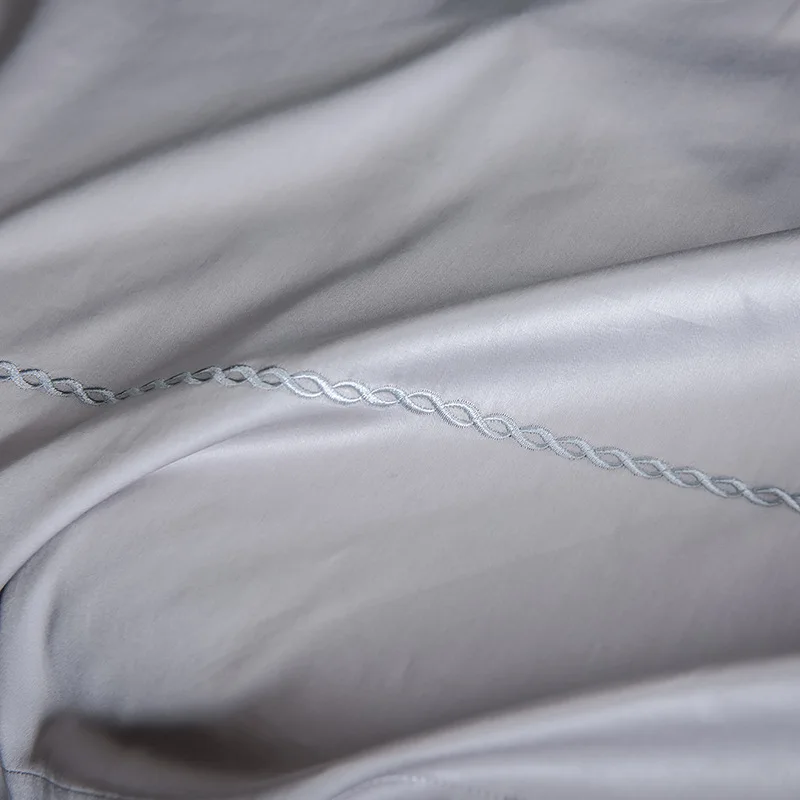 Хлопковая простыня с вышивкой мягкий удобный дышащий защитный чехол для кровати