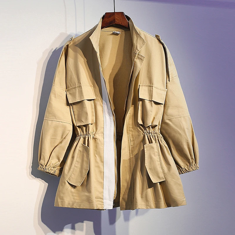 Женская свободная куртка большого размера на весну и осень 1943|Женские куртки| |