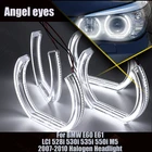 Halo Кольцо Дневной светильник DTM U Форма светильник 6000K Белый DRL Хрустальный Ангел глаз DTM Стиль для BMW E60 E61 LCI M5 07-10 галогенные лампы головного светильник