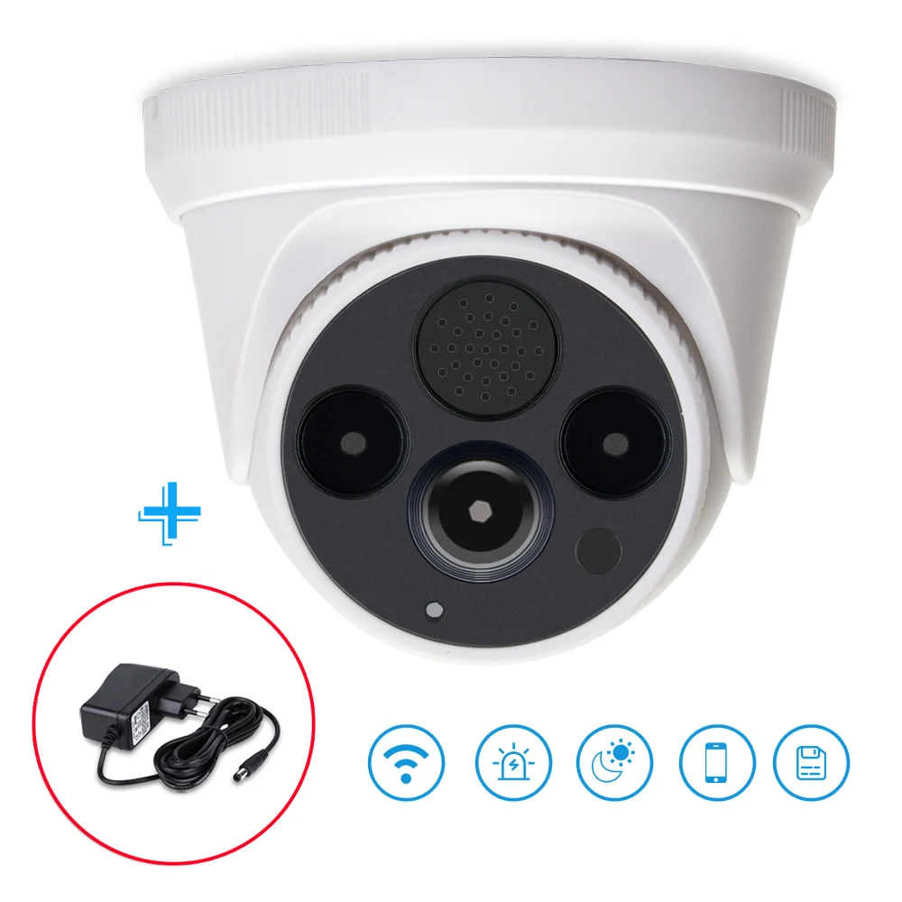 IP камера купольная с Wi Fi 1080P HD ИК ночное видение|Камеры видеонаблюдения| |