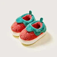 cotton slippers cute strawberry indoor shoes plus cotton baby toddler shoes winter girls house slippers for child girls sandal