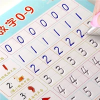 reusable children 3d copybook for calligraphy numbers 0 100 handwriting books learning math writing practice book for kids books
