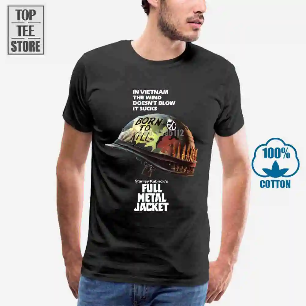 Полностью Металлическая куртка Stanley Kubrick Винтажная футболка из фильма размеры от