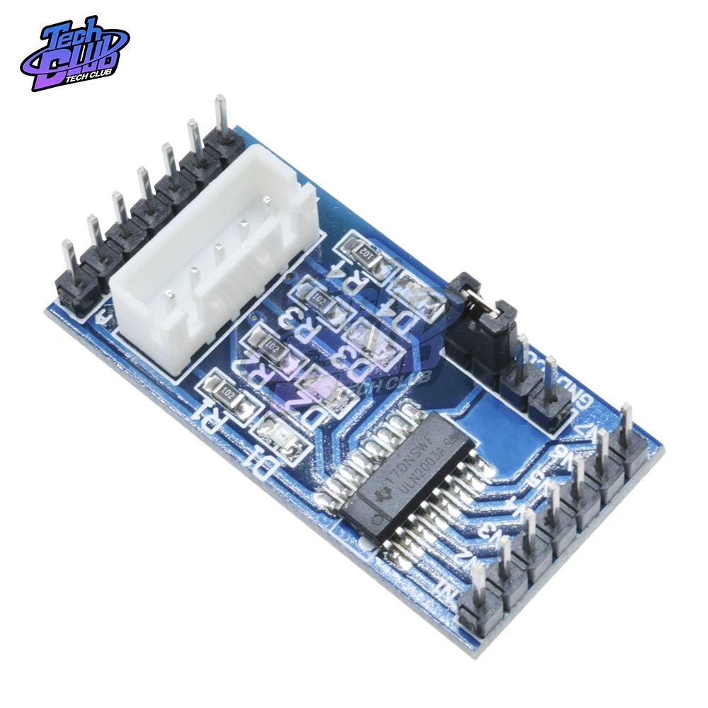 ULN2003 Драйвер шагового двигателя Доска модуль 5V 4 фазы 5 линия 28BYJ-48 для Arduino |