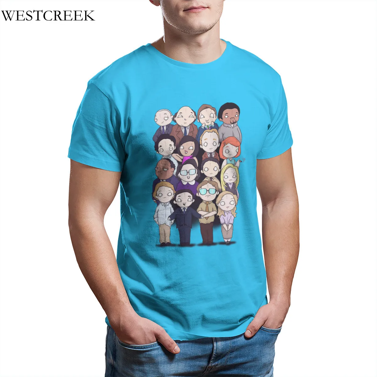 

Wholesale Men's T-Shirt American Workplace Black Unisex Retro Custom T-Shirt 45751