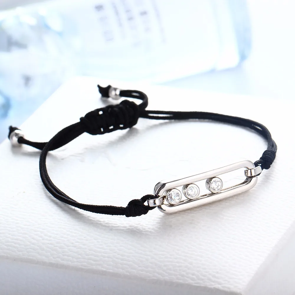 Moonmory Франции Лидер продаж украшения двигаться камень браслет 925 стерлингового