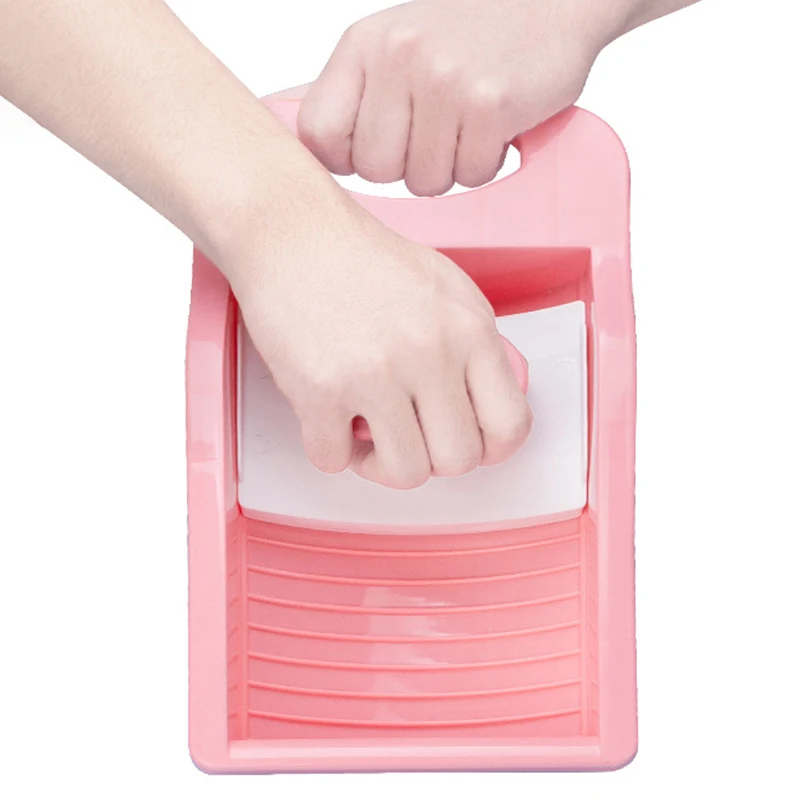 

2pcs Personal Underwear Washboard All-In-One Washtub Non-Slip Laundry Accessories Washing Board Plastic Clothes Scrubboards