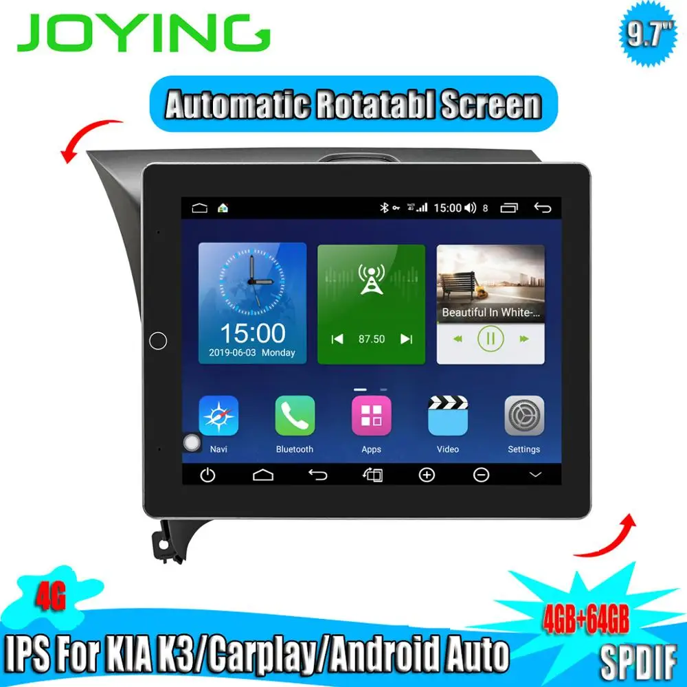 Автомагнитола 9 7 &quot 4 Гб + 64 ГБ Android 8 1 для Kia CERATO K3 FORTE 2012 2016 GPS без DVD плеера 4G модуль