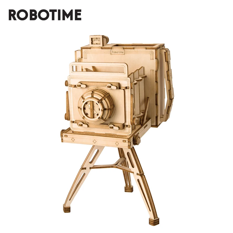 Robotime DIY винтажные игрушки для камеры 3D деревянная головоломка модель сборки