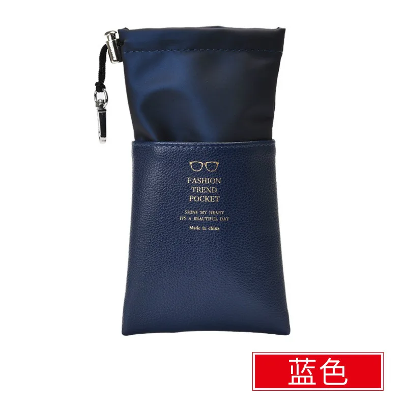 

Portable Glasses Bag Simple Sunglasses Storage Bag Sunglasses Protective Sleeve PU Bag Gafas De Sol Manga Protectora Bolsa De PU