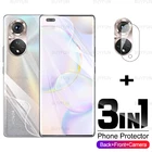 Гидрогелевая пленка 3 в 1 для Honor 50 Pro 6,72 дюйма, Защитная пленка для экрана и задней панели камеры honor honer 50 honar 50 se